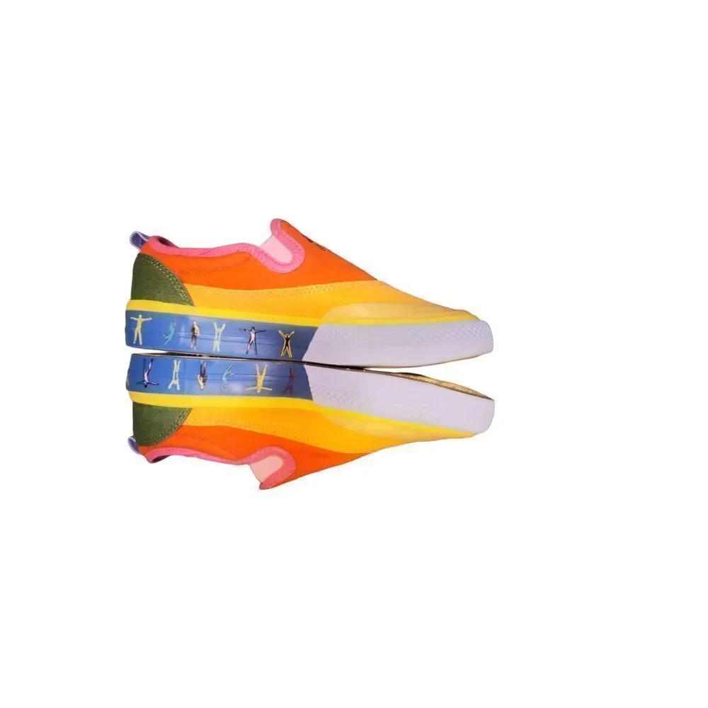 Adidas Originals Nizza Slip-On Pride Rainbow GW2421 Shoes Sneakers Size 4 NO BOX